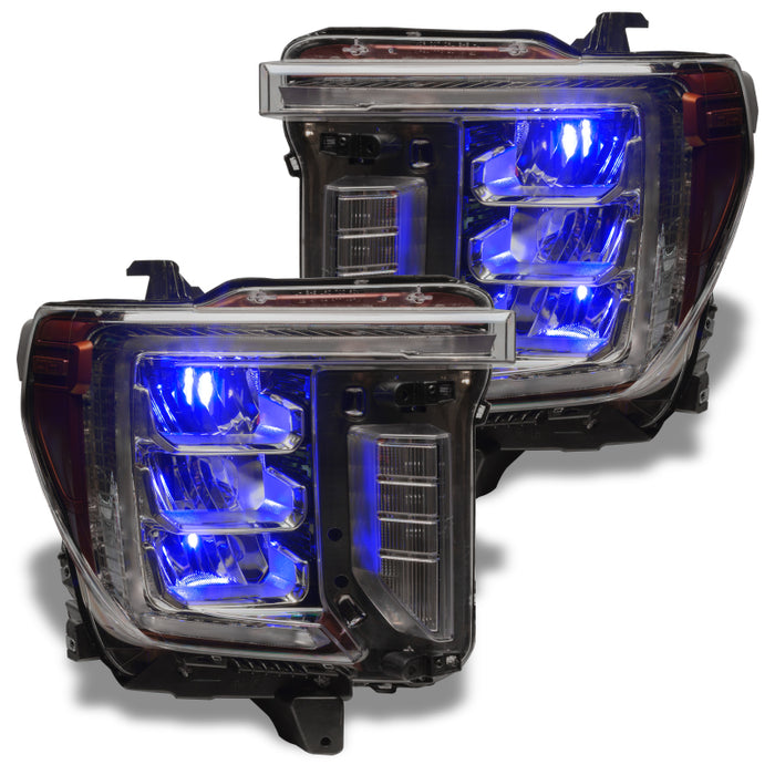 Oracle 19-21 Silverado/Sierra 1500 RGB Demon Eye Headlight Kit - w/o Controller