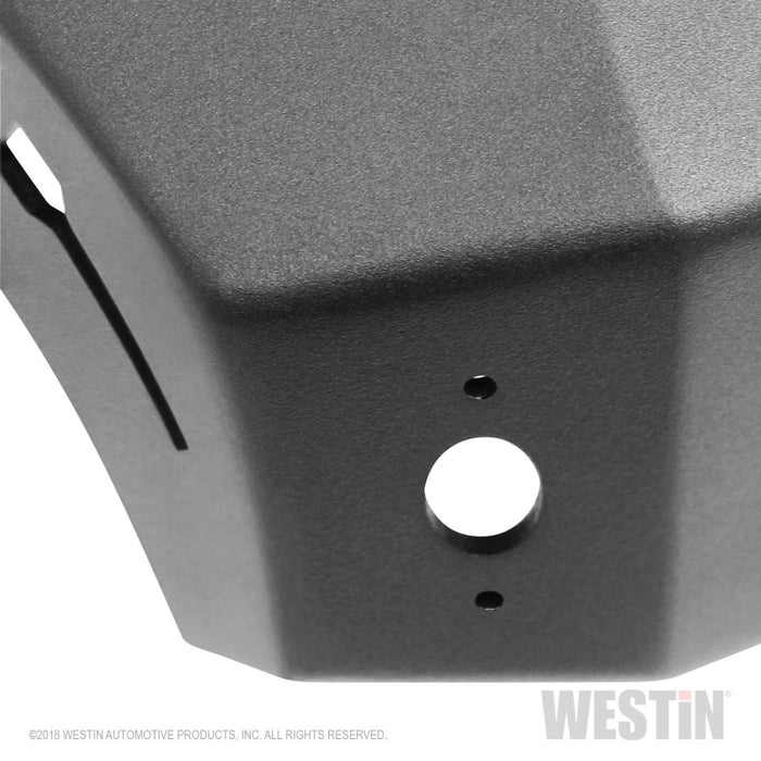 Westin 18-19 Jeep Wrangler JL WJ2 Stubby Front Bumper - Textured Black