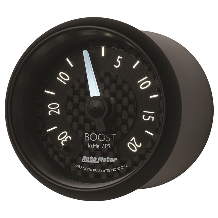 Autometer GT Series 52mm Mechanical 30 In Hg/20 psi Vacuum/Boost Gauge
