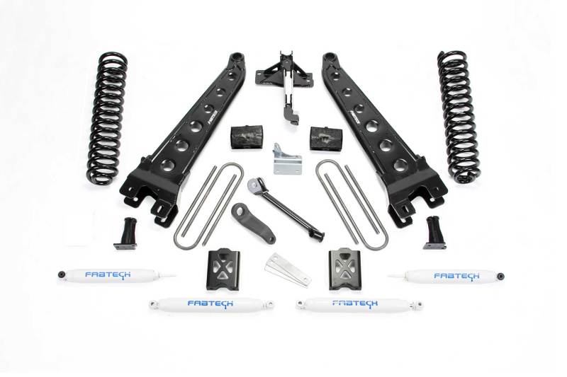 Fabtech 05-07 Ford F250 4WD w/Factory Overload 6in Rad Arm Sys w/Coils & Perf Shks