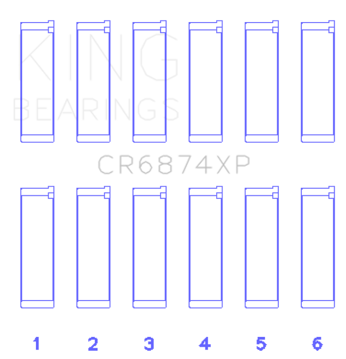 King Engine Bearings Subaru EZ30/EZ30D (Size STD) Performance Rod Bearing Set