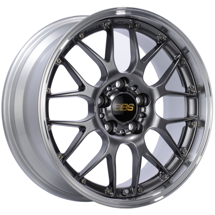 BBS RS-GT 18x9.5 5x130 ET48 CB71.6 Diamond Black Center Diamond Cut Lip Wheel