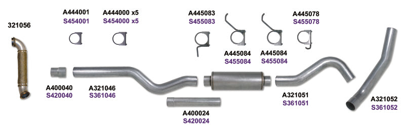 Diamond Eye KIT 4in Catback Single w/ TDP AL 06-07 Chevy/GMC 6.6L Duramax 2500/3500