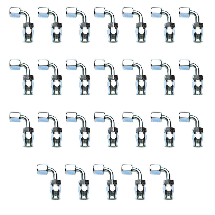 Russell Performance -6 AN Endura PowerFlex Power Steering 90 Degree Hose Ends(25 pcs.)