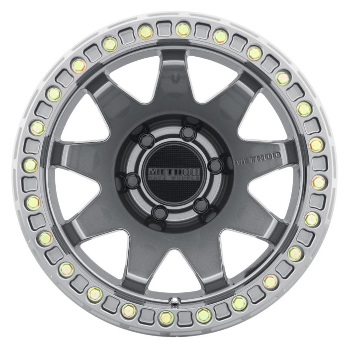 Method MR108 17x9 -44mm Offset 6x5.5 106.25mm CB Gloss Titanium w/BH-H24125-38 Wheel