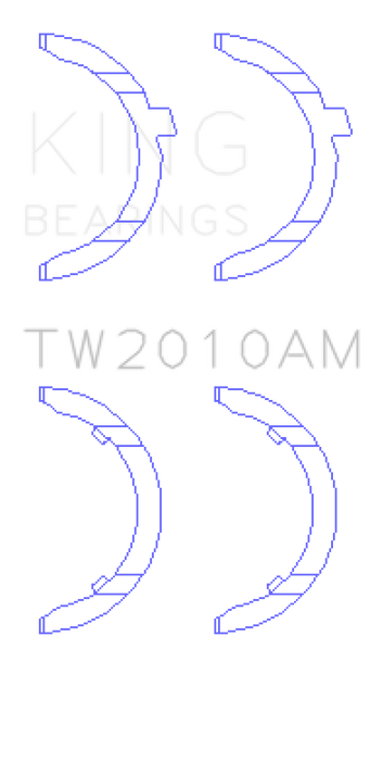 King Engine Bearings Volkswagen JR 1.6L (td) Thrust Washer Set