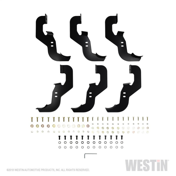 Westin 2019-2026 Chevy Silverado/Sierra 1500 Crew Cab Non LD PRO TRAXX 4 Oval Nerf Step Bars - Black