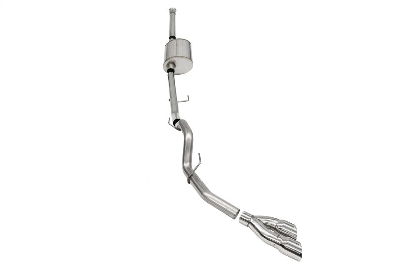Corsa 2021-2025 Ford F-150 SuperCrew/6.5in Bed 5.0L V8 Sport Cat-Back Single Side Exit-Polished