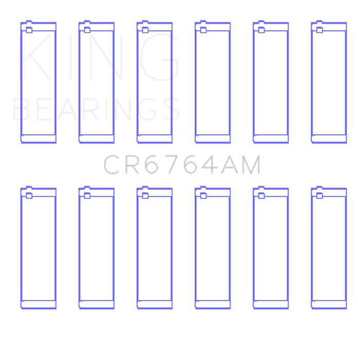 King Engine Bearings VW AES/AUE/ABV (Size +.25) Connecting Rod Bearing Set