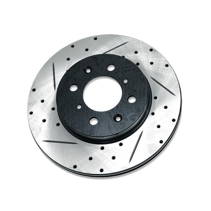 BLOX Racing Slotted And Cross-Drilled Rotor Left Side