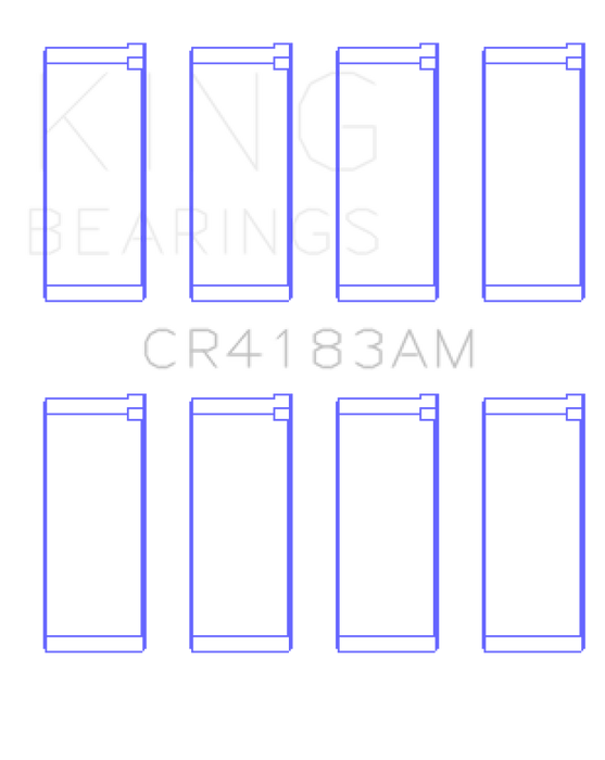 King Engine Bearings Chrysler/Mitsubishi 122ci 2.0L (Size 0.25) Rod Bearing Set