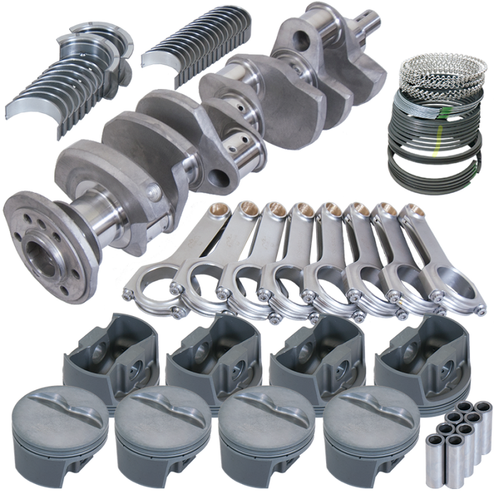 Eagle SBC 350 Competition Rotating Assembly 3.750in Stroke 5.700in Rods Forged Pistons .030 Overbore