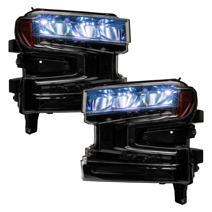Oracle 19-21 Silverado/Sierra 1500 RGB Demon Eye Headlight Kit - w/o Controller