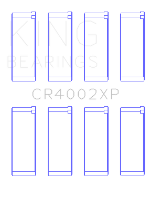King Ford/Kia/Mazda DOHC 16 Valve/SOHC 16 Valve/SOHC 8 Valve Performance Rod Bearing Set - Size STD