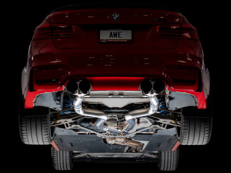AWE Tuning BMW F8X M3/M4 SwitchPath Cat-Back Exhaust - Diamond Black Tips