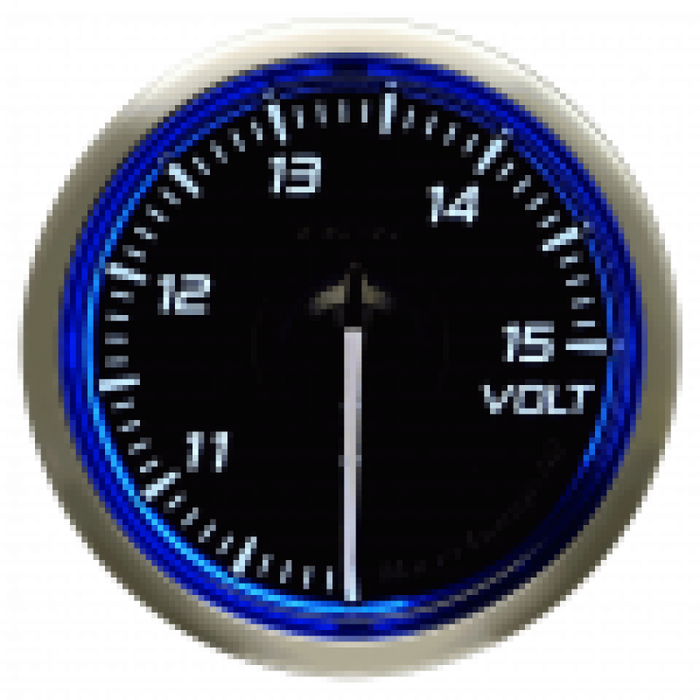 DEFI Racer Gauge N2 52mm Volts 10-15V Blue