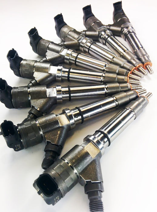 DDP 04.5-05 Chevrolet Duramax 6.6L LLY Reman Injector Set - 100hp (45% Over)