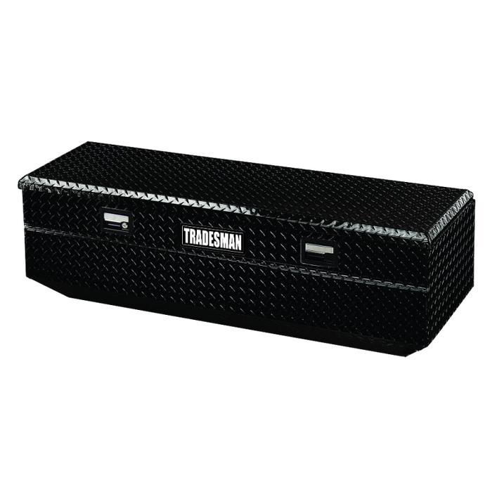 Tradesman Aluminum Flush Mount Truck Tool Box Full/Wide (36in.) - Black