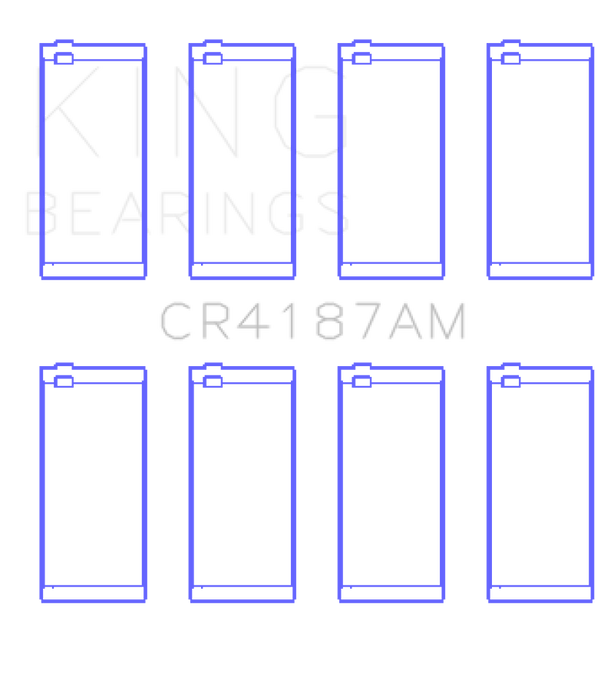 King Engine Bearings Toyota 2LT/3L AM-Series 4 Pairs Connecting Rod Bearing Set
