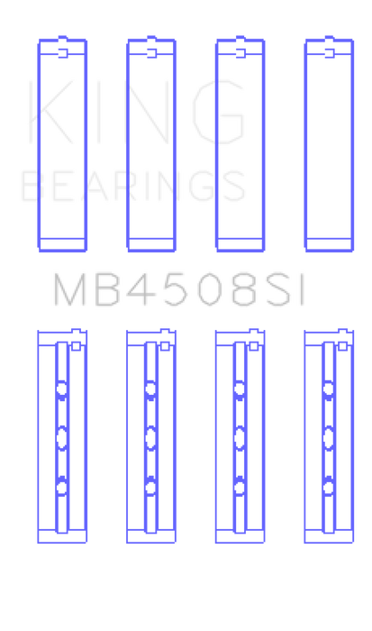 King Engine Bearings Acura J30A/J32A/J35A/J35Z (Size +.025) Performance Main Bearing Set