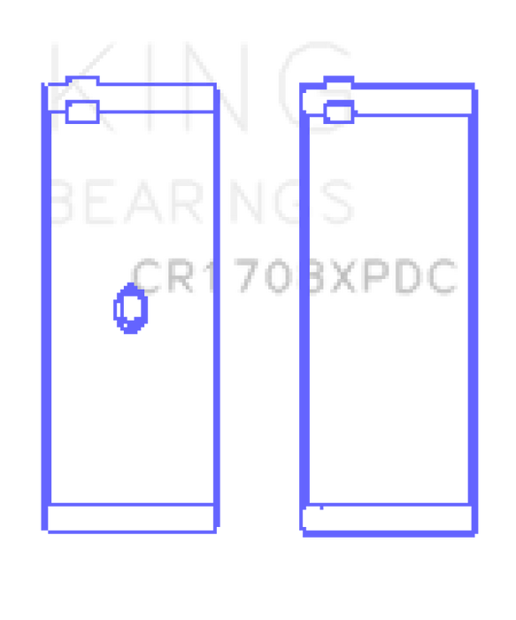 King Engine Bearings Chevrolet Custom Coated Performance Rod Bearing - Single (Size .001)