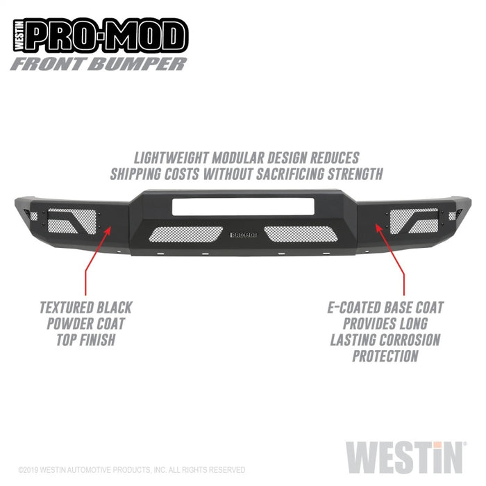 Westin 15-20 Chevrolet Colorado Pro-Mod Front Bumper - Textured Black