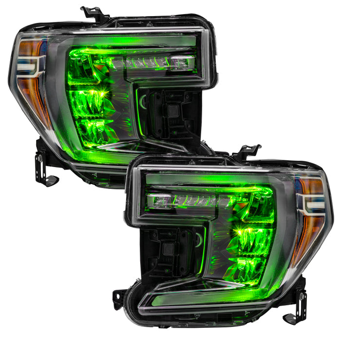 Oracle 19-21 Silverado/Sierra 1500 RGB Demon Eye Headlight Kit - w/o Controller