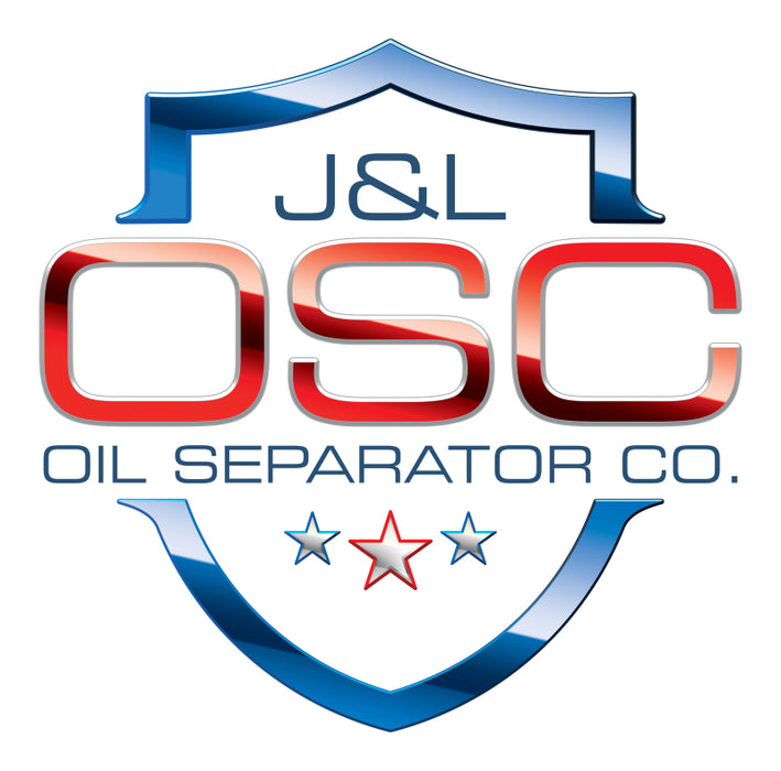 J&amp;L 16-23 Dodge Durango / Jeep Grand Cherokee 3.6L Oil Separator 3.0 Passenger Side - Clear Anod