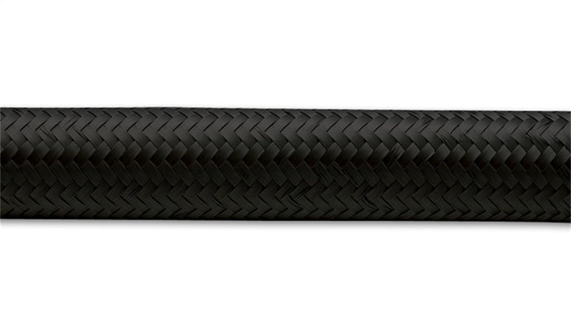 Vibrant -4 AN Black Nylon Braided Flex Hose (2 foot roll)