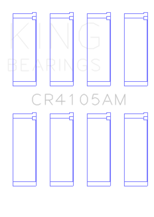 King Engine Bearings Mazda FS-DE L4/FP L4/FS L4  DOHC 16 Valve (Size +0.25) Rod Bearing Set
