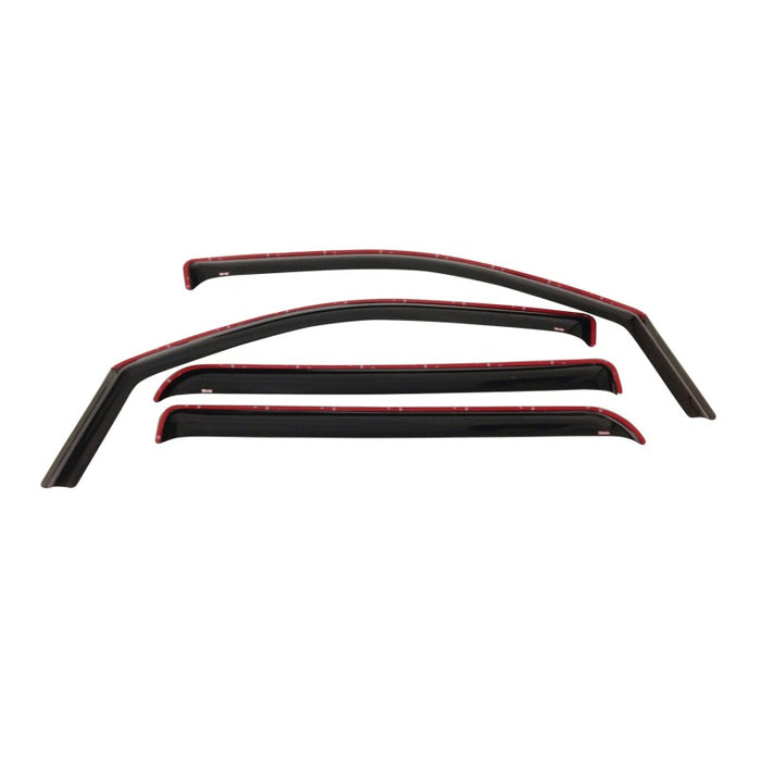 Westin 2014-2018 Chevy Silverado 1500 Crew Cab In-Channel Wind Deflector 4pc - Smoke