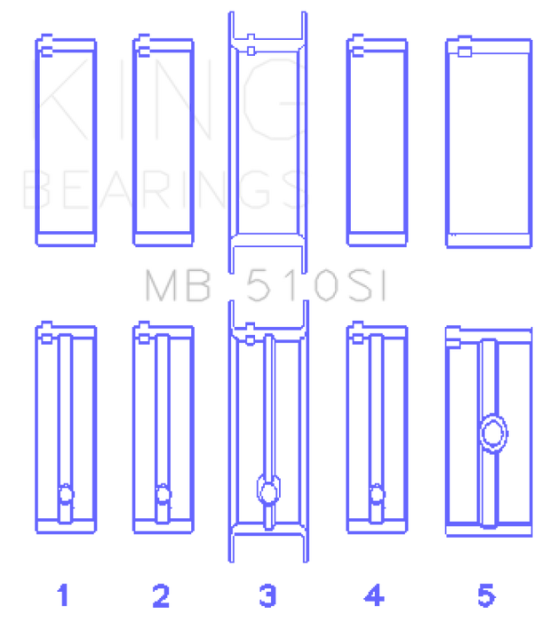 King Engine Bearings Chrysler 360 Main Bearing Set