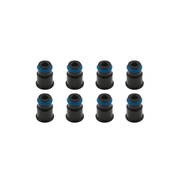 BLOX Racing 14mm Adapter Top (1/2in) w/Viton O-Ring & Retaining Clip (Set of 8)