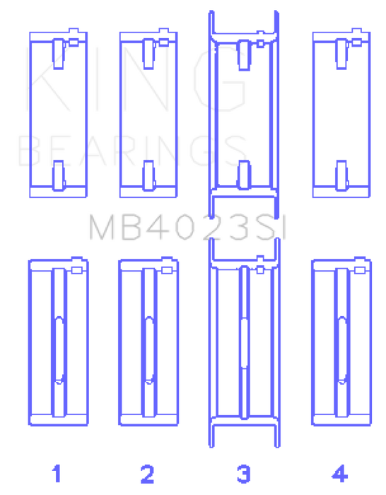 King Engine Bearings For FORD TAURUS V6 245CI/177CI/ Main Bearing