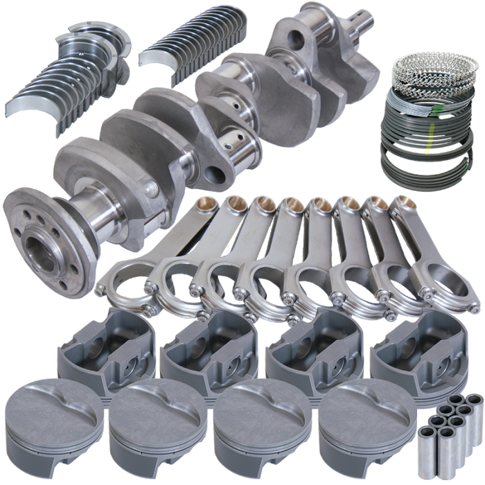 Eagle SBC 350 Competition Rotating Assembly 3.750in Stroke 6.000in Rods Forged Pistons .030 Overbore