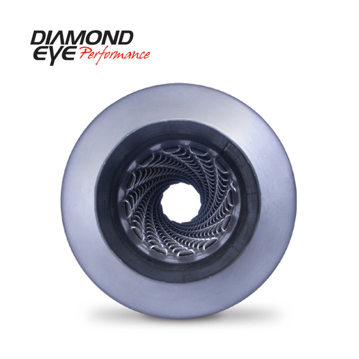Diamond Eye Muffler 4inX26in 20in BODY LOUVERED AL