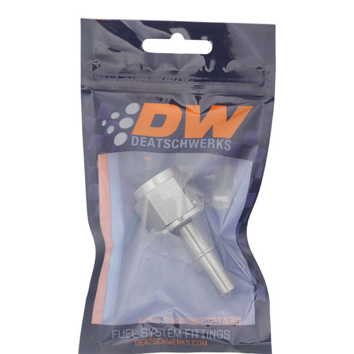 DeatschWerks 10AN Female Flare Swivel to 3/8in Male EFI Quick Disconnect - Anodized DW Titanium