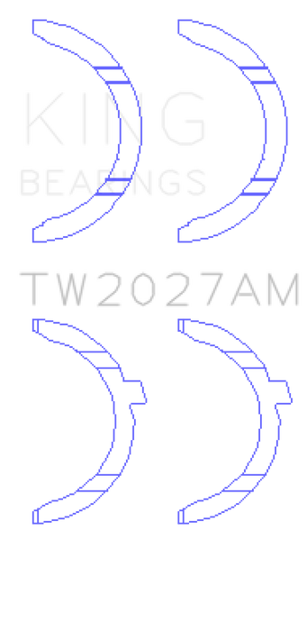 King Engine Bearings AUDI AAH, BUG, CCWA,CTBA Thrust Washer Set