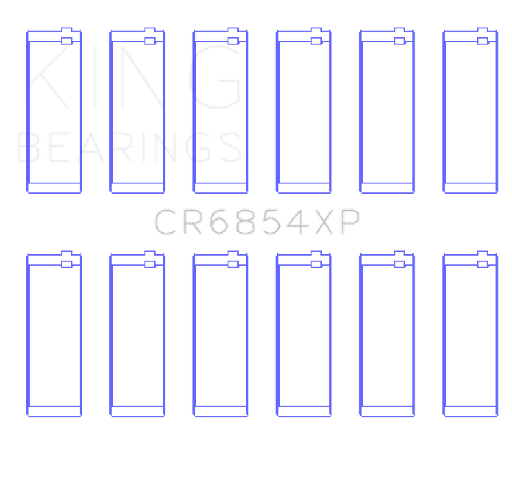 King Engine Bearings BMW 95 M3 S50830 (Size STD) Performance Rod Bearing Set