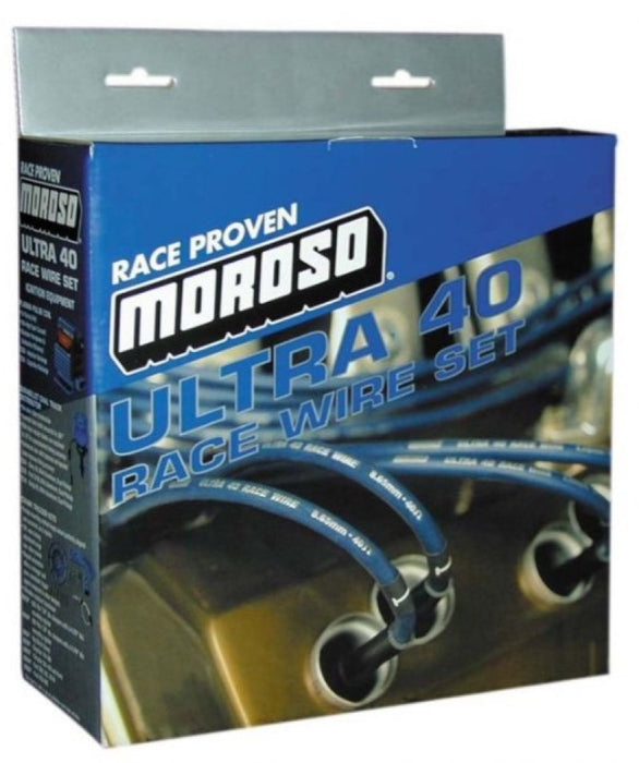 Moroso Chevrolet Big Block Ignition Wire Set - Ultra 40 - Unsleeved - HEI - Crab Cap - Red