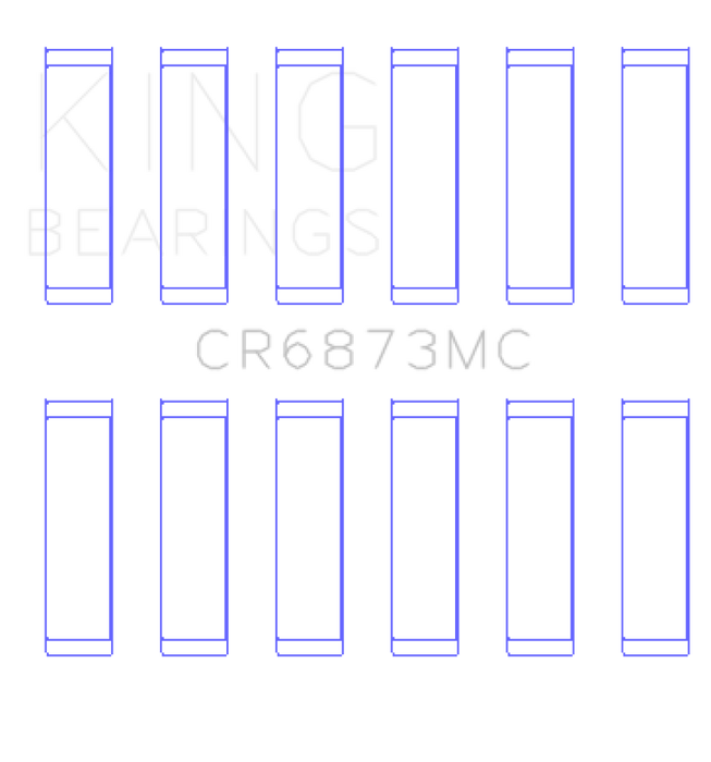 King Engine Bearings Toyota 2Gr-FE/ 3GR-FE Polymer Coated (Size 0.25) Connecting Rod Bearing Set