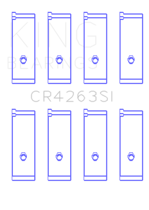 King Engine Bearings Toyota 1ZZ-FE Rod Bearing Set - Size +.25mm