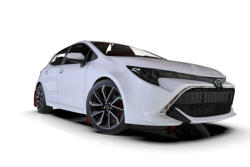 Rally Armor 18-26 Toyota Corolla Hatchback White UR Mud Flap Red Logo