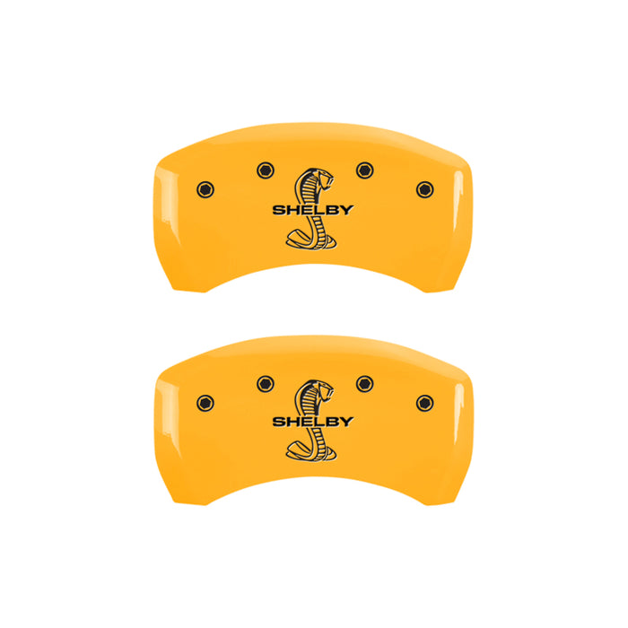 MGP Rear set 2 Caliper Covers Engraved Rear Tiffany Snake Black finish silver ch
