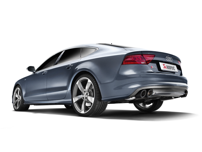 Akrapovic 13-17 Audi S6 Avant/Limousine (C7) Evolution Line Cat Back (Titanium) w/ Carbon Tips