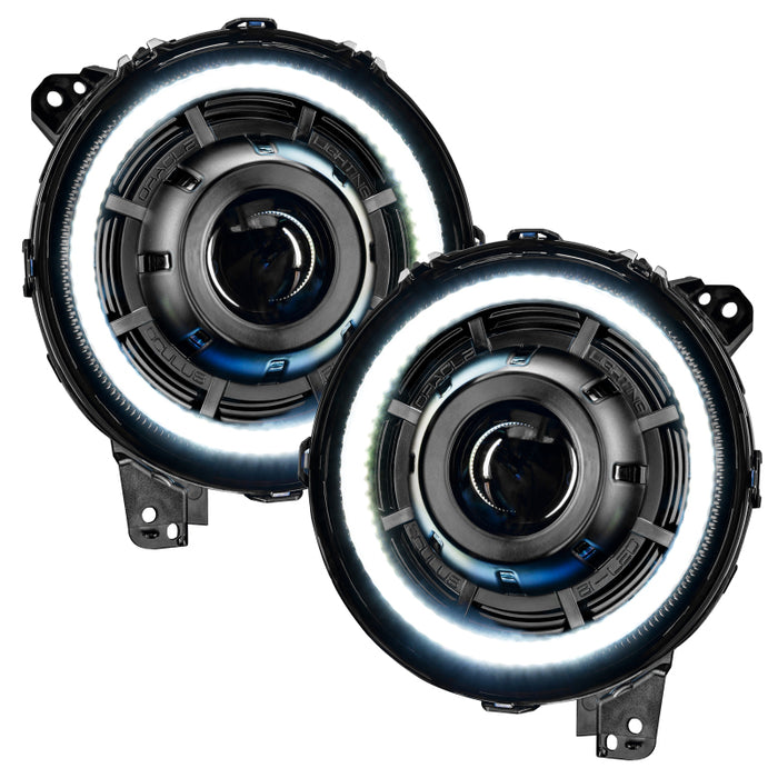 Oracle Jeep JL/Gladiator JT Oculus Bi-LED Projector Headlights - Amber/White Switchback