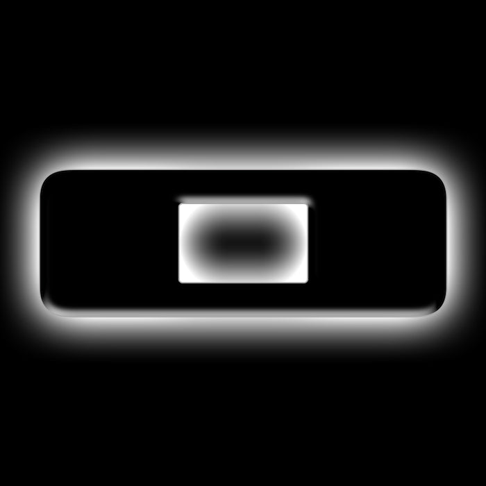 ORACLE Lighting Universal Illuminated LED Letter Badges - Matte Blk Surface Finish - O