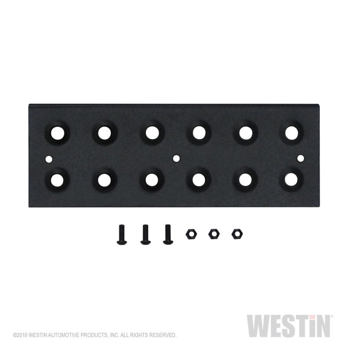 Westin Replacement service kit includes 11 inch die stamped step pad and fasteners - Black