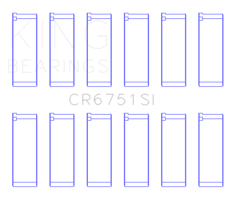 King Engine Bearings 97-07 Ford 2.5L/2.9L/3.0L (Size STD) Rod Bearing Set