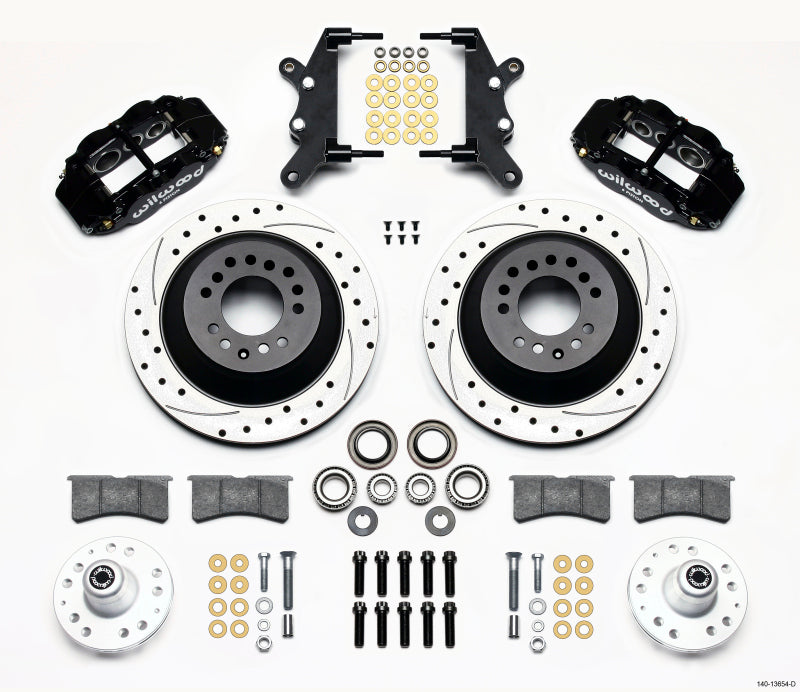 Wilwood Narrow Superlite 6R Front Hub & 1PC Rtr Kit 12.88in Drilled 60-68 Ford / Mercury Full Size